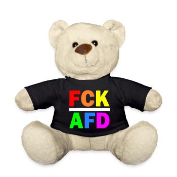 Fck afd - Teddy - Schwarz - Vorne