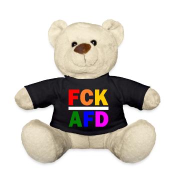 Fck afd - Teddy - Schwarz - Vorne