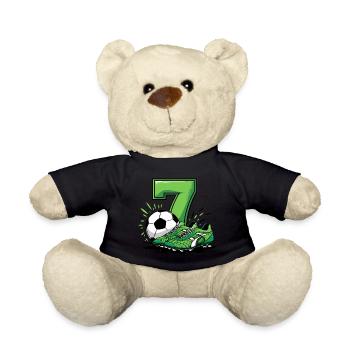Fussball 7 Jahre - Teddy - Schwarz - Vorne