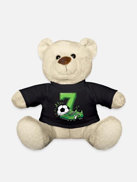 Fussball 7 Jahre - Teddy - Schwarz