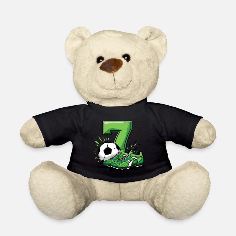 Fussball 7 Jahre - Teddy - Schwarz