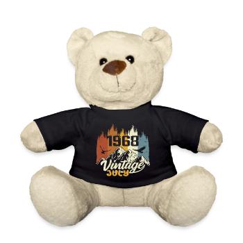 Vintage Juli 1968 Geburtstagsgeschenk Juli 1968 - Teddy - Schwarz - Vorne