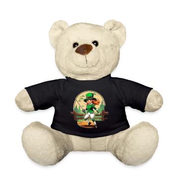St. Patrick's Day Kleeblatt Fechten - Teddy - Schwarz - Vorne