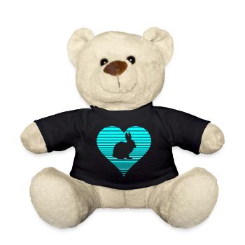 Hare - Teddy Bear - black - Front