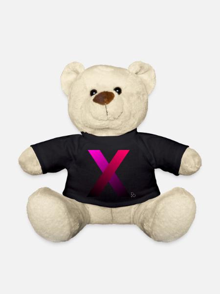 Buntes X - Teddy - Schwarz