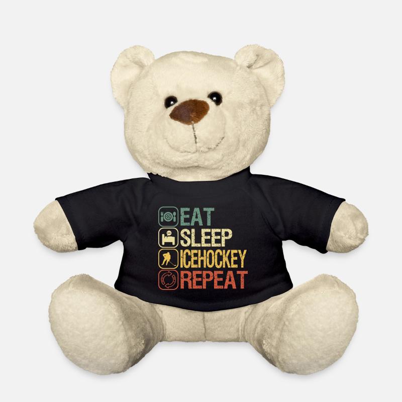 Eishockey - Teddy - Schwarz