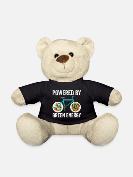 Radfahrer - Angetrieben von grüner Energie - Teddy - Schwarz