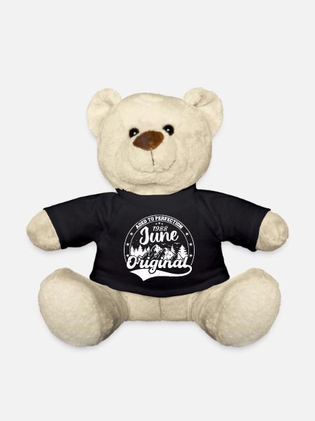 June 1988 Aged To Perfection Original Vintage 1988 - Teddy - Schwarz