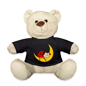 Ladybug - Good Night - Teddy Bear - black - Front