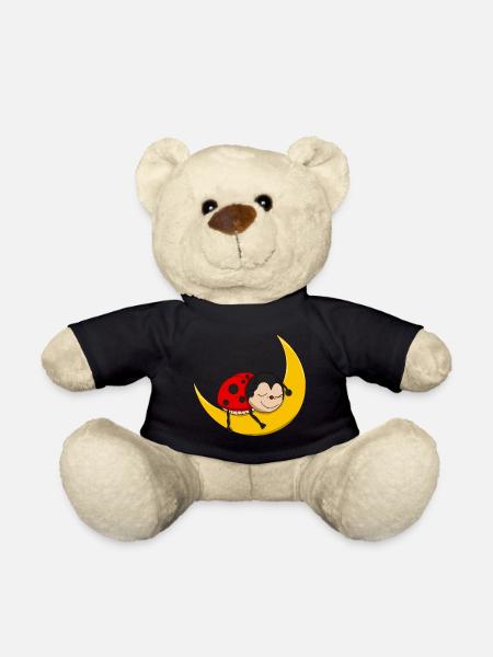 Ladybug - Good Night - Teddy Bear - black