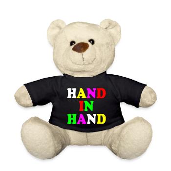Hand in hand - Teddy - Schwarz - Vorne