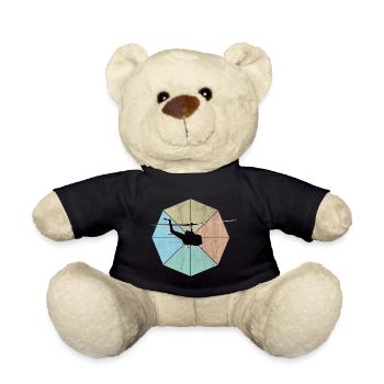 helicopter - Teddy Bear - black - Front