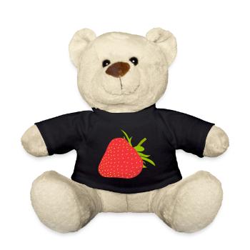 Fraise - Nounours - noir - Devant
