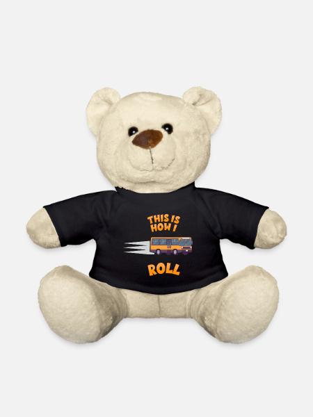 Busfahrer Schulbus - How I roll - Teddy - Schwarz