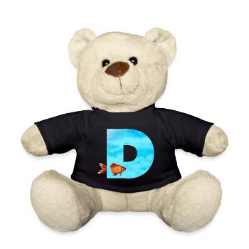 poisson rouge d - Nounours - noir - Devant