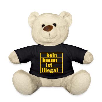 Kein baum ist illegal - Teddy - Schwarz - Vorne