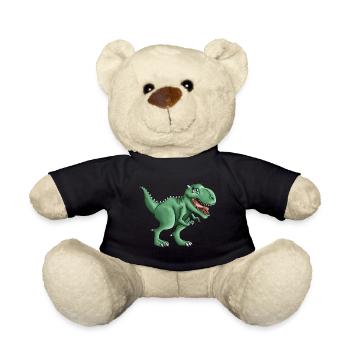 T-rex Tyrannosaurus Rex Dino Illustration - Teddy - Schwarz - Vorne
