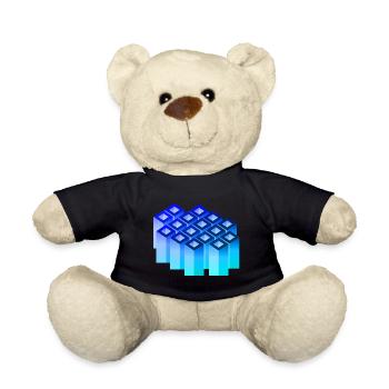 abstrakt Warben Kunst 1 - Teddy - Schwarz - Vorne