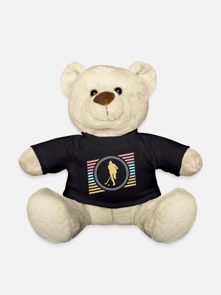 Hockey player - Teddy Bear - black