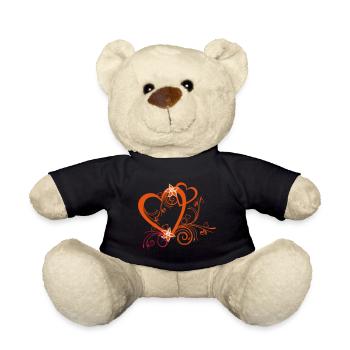 Herz - Teddy - Schwarz - Vorne