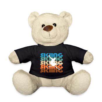 To ski - Teddy Bear - black - Front