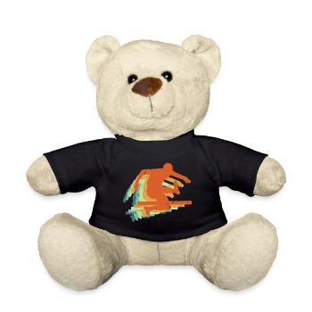 Retro Hurdling Sport, Hürden Track & Field Geschenk - Teddy - Schwarz - Vorne