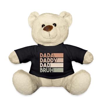 Dada Papa Papa Bruh - Teddy - Schwarz - Vorne