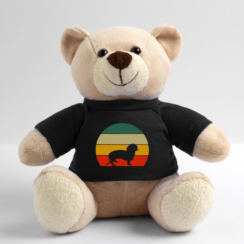 Hunde Geschenkidee Haustier Retro Dackel Teddy