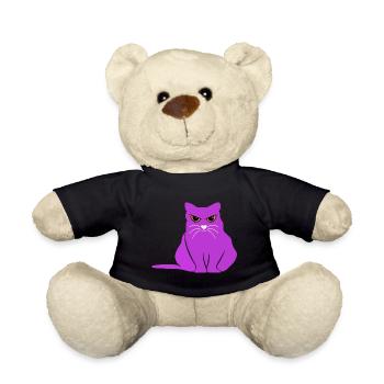 Fat CAT fetter Kater Galahad Story - Teddy - Schwarz - Vorne