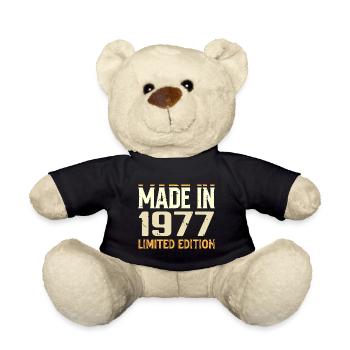 Tolles 1977 Geburtstagsgeschenk seit 1977 Retro - Teddy - Schwarz - Vorne