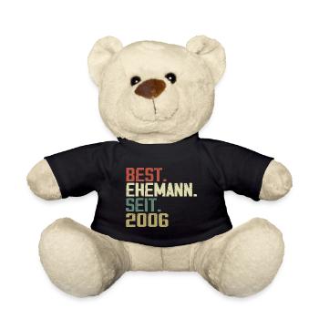 Best Ehemann Seit 2006 Geburtstagsgeschenk 2006 - Teddy - Schwarz - Vorne