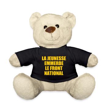 Fuck the National Front - Teddy Bear - black - Front