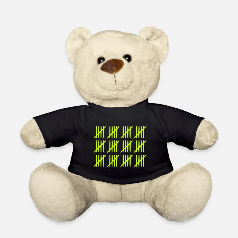 Strichliste 60 Jahre alt - Teddy - Schwarz
