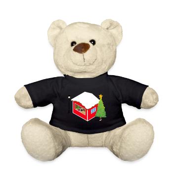 Christmas market booth - Teddy Bear - black - Front