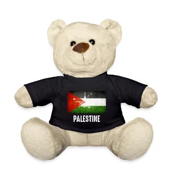 flag of Palestine - Nounours - noir - Devant