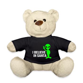 Alien Funny - Teddy Bear - black - Front