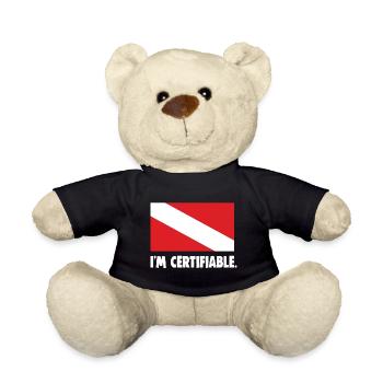 I'm certifiable - Teddy Bear - black - Front
