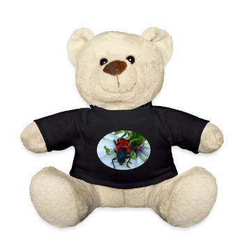 The beehive or beewolf is a predator - Teddy Bear - black - Front