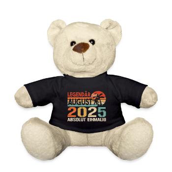 Geboren im August 2025 Funny Birthday Retro - Teddy - Schwarz - Vorne