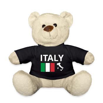 Italie Drapeau Italien Drapeau Italien - Nounours - noir - Devant