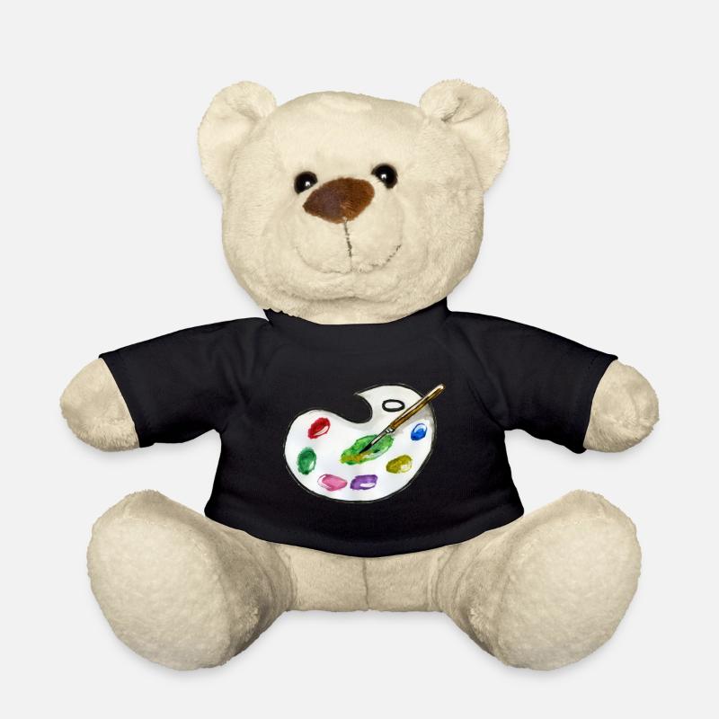 paint palette - Teddy Bear - black