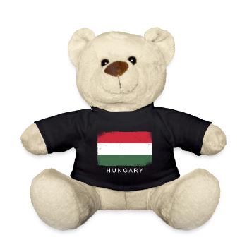 Hungary Flag Hungarian Flag Balaton Hungary - Teddy Bear - black - Front