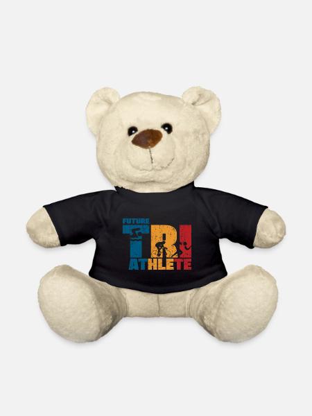 Future Triathlete Triathlon Baby Young Kids - Teddy Bear - black