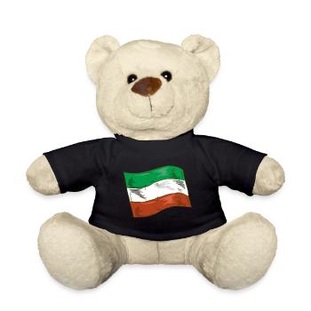 Italie Drapeau Vintage Drapeau Italien Occasion Look - Nounours - noir - Devant