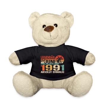 Legendär seit Juni 1991 - Geburtstag 1991 - Teddy - Schwarz - Vorne