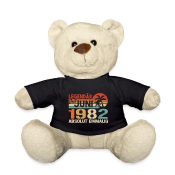 Legendär seit Juni 1982 - Geburtstag 1982 - Teddy - Schwarz - Vorne
