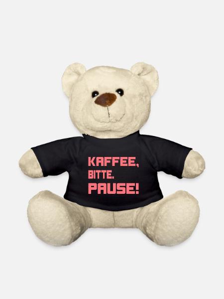 Kaffee, bitte. Pause! - Teddy - Schwarz