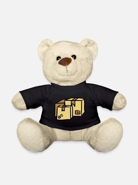 Colis Livraison livraison packages paquets Post - Nounours - noir