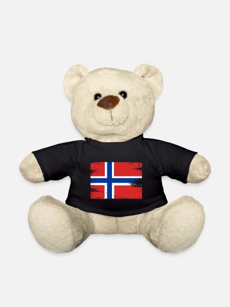 Norwegen Flagge Skandinavien Norwegische Fahne - Teddy - Schwarz