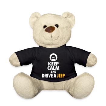 restez calme et conduisez une jeep - Nounours - noir - Devant